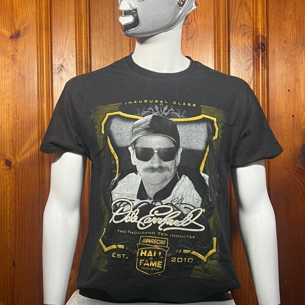 NASCAR L Vintage T-Shirt Black Graphic Regular